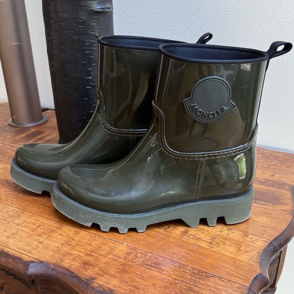Moncler Olive Green Ankle Boots - Picture 1 of 6